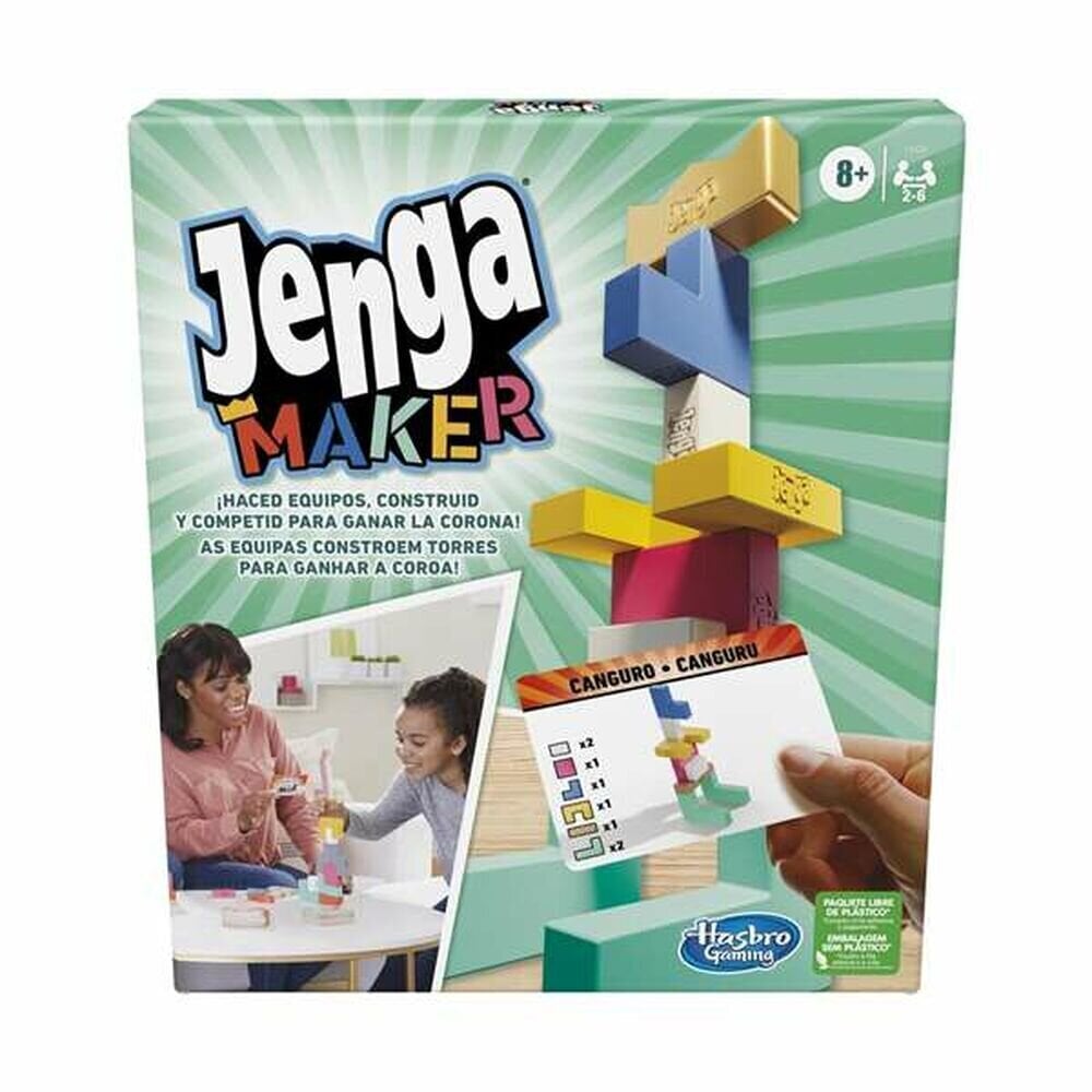 Galda spēle Hasbro Gaming Jenga Maker, 28 gab. cena un informācija | Galda spēles | 220.lv