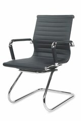 Biroja krēsls Halmar Prestige Skid, melns cena un informācija | Biroja krēsli | 220.lv