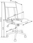 Biroja krēsls Halmar Tirol, pelēks cena un informācija | Biroja krēsli | 220.lv