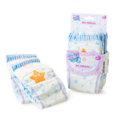 Leļļu aksesuāri Berjuan Baby Susu Diapers Set cena un informācija | Rotaļlietas meitenēm | 220.lv