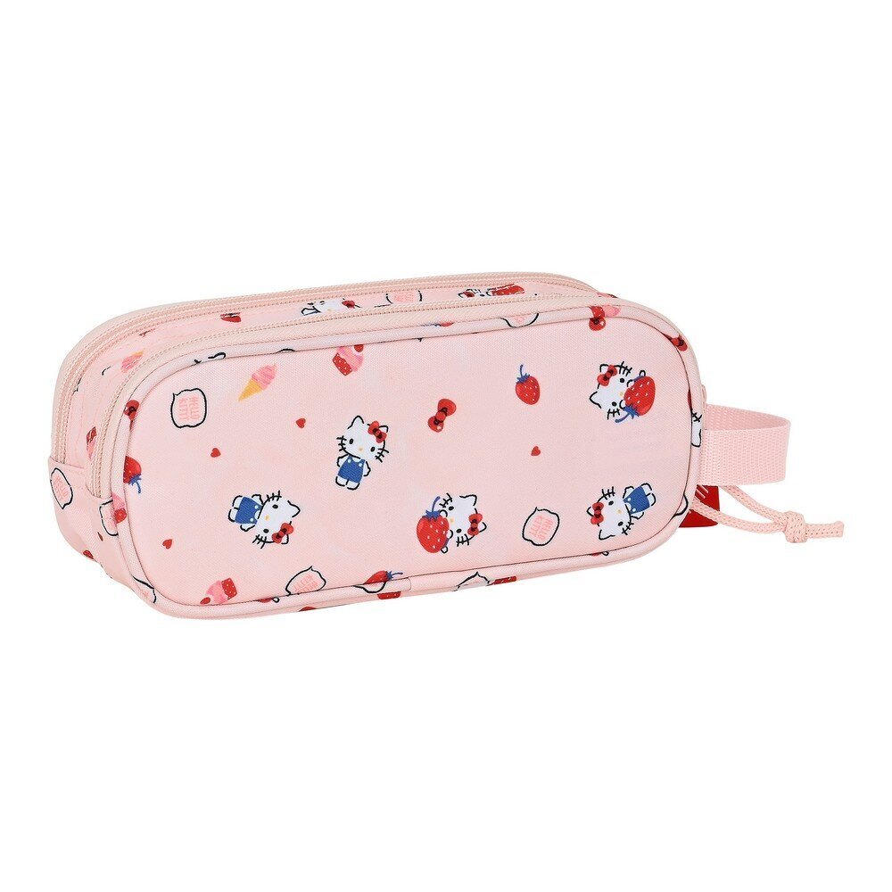 Penālis Hello Kitty Happiness Girl Rozā Balts (21 x 8 x 6 cm) cena un informācija | Penāļi | 220.lv