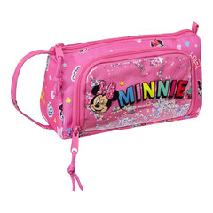 Penālis Minnie Mouse Lucky Rozā (20 x 11 x 8.5 cm) cena un informācija | Penāļi | 220.lv