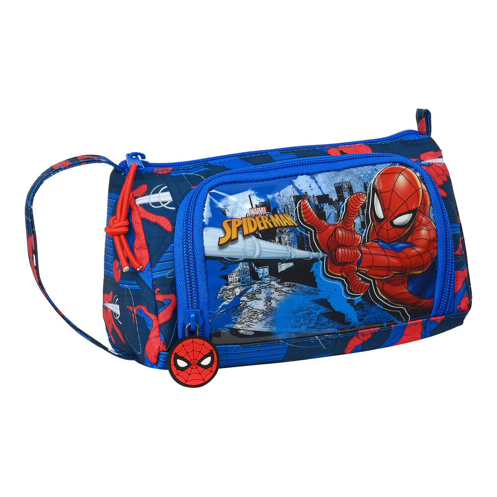 Penālis Spiderman Great Power Sarkans Zils (20 x 11 x 8.5 cm) (32 Daudzums) cena un informācija | Penāļi | 220.lv