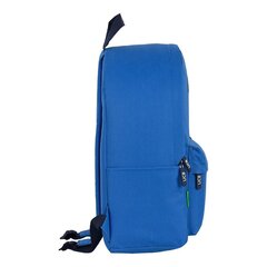 Portatīvā datora mugursoma Benetton Classic Blue Zils (31 x 40 x 16 cm) cena un informācija | Skolas somas | 220.lv