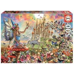 Puzle un domino komplekts Educa Fairies and Butterflies 500 pcs цена и информация | Пазлы | 220.lv