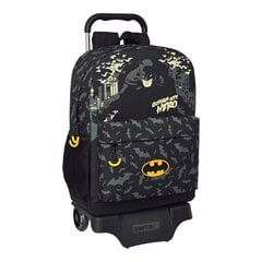 Школьный рюкзак с колесиками Batman Hero, чёрный, 30 x 43 x 14 cм цена и информация | Школьные рюкзаки, спортивные сумки | 220.lv