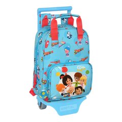 Школьный рюкзак с колесиками Cleo & Cuquin Good Night цена и информация | Школьные рюкзаки, спортивные сумки | 220.lv