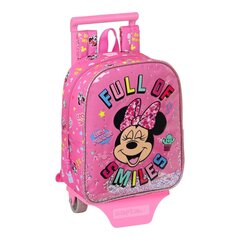 Skolas mugursoma ar riteņiem Minnie Mouse Lucky Rozā (22 x 28 x 10 cm) цена и информация | Школьные рюкзаки, спортивные сумки | 220.lv