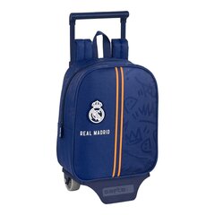 Школьный рюкзак с колесиками Real Madrid C.F. Синий (22 x 28 x 10 cm) цена и информация | Школьные рюкзаки, спортивные сумки | 220.lv