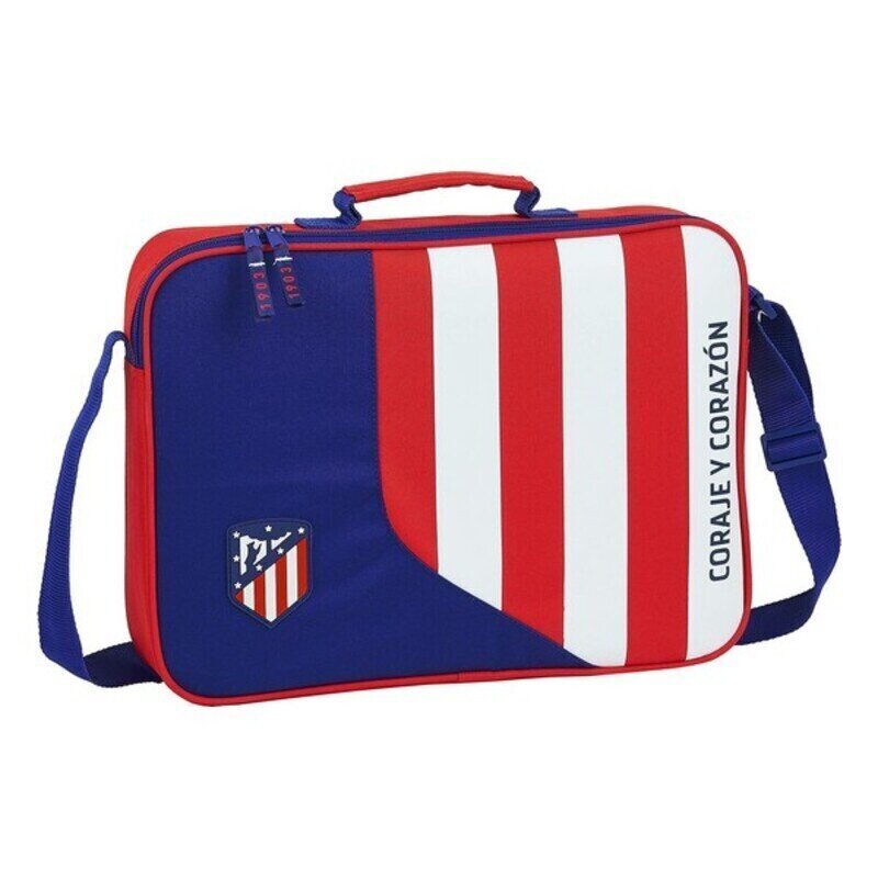 Skolas soma Atlético Madrid Neptuno Zils Sarkans Balts (38 x 28 x 6 cm) cena un informācija | Skolas somas | 220.lv