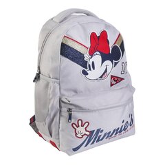 Школьный рюкзак Minnie Mouse, светло-серый (30 x 13 x 44 см) цена и информация | Школьные рюкзаки, спортивные сумки | 220.lv