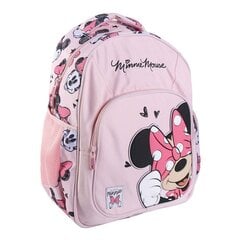 Skolas soma Minnie Mouse Rozā (32 x 15 x 42 cm) cena un informācija | Skolas somas | 220.lv