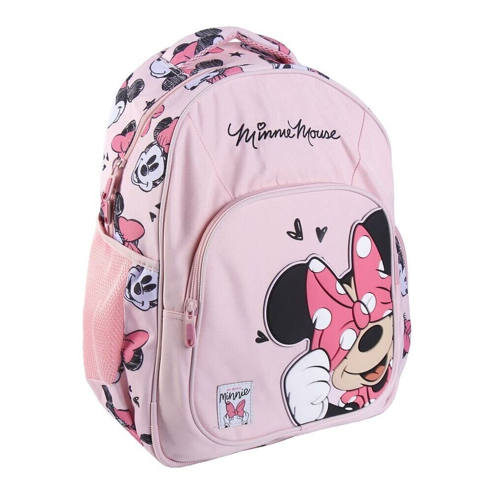 Skolas soma Minnie Mouse Rozā (32 x 15 x 42 cm) цена и информация | Skolas somas | 220.lv