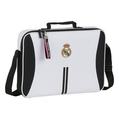 Skolas soma Real Madrid C.F. Melns Balts (38 x 28 x 6 cm) цена и информация | Школьные рюкзаки, спортивные сумки | 220.lv