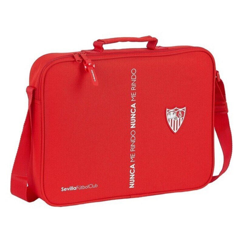 Skolas soma Sevilla Fútbol Club Sarkans (38 x 28 x 6 cm) cena un informācija | Skolas somas | 220.lv