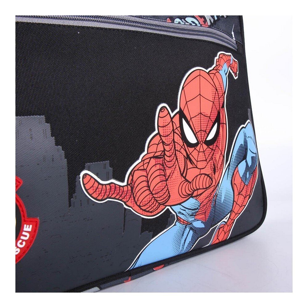 Skolas soma Spiderman Melns (29 x 6 x 38 cm) цена и информация | Skolas somas | 220.lv