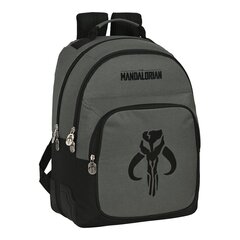 Школьный рюкзак The Mandalorian, чёрный / серый (32 x 42 x 15 см) цена и информация | Школьные рюкзаки, спортивные сумки | 220.lv