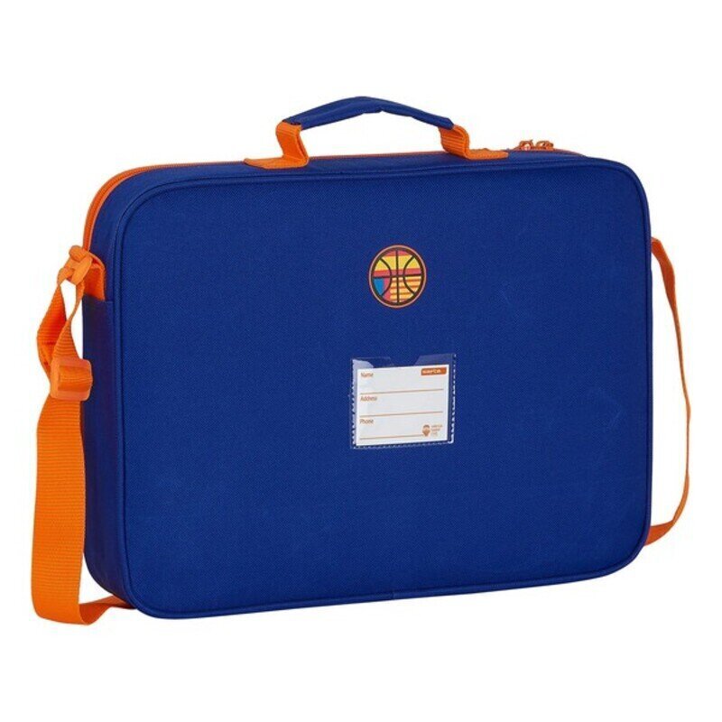 Skolas soma Valencia Basket Zils Oranžs (38 x 28 x 6 cm) cena un informācija | Skolas somas | 220.lv