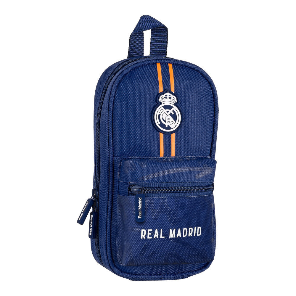 Zīmuļu futrālis Mugursoma Real Madrid C.F. Zils (12 x 23 x 5 cm) (33 Daudzums) cena un informācija | Skolas somas | 220.lv