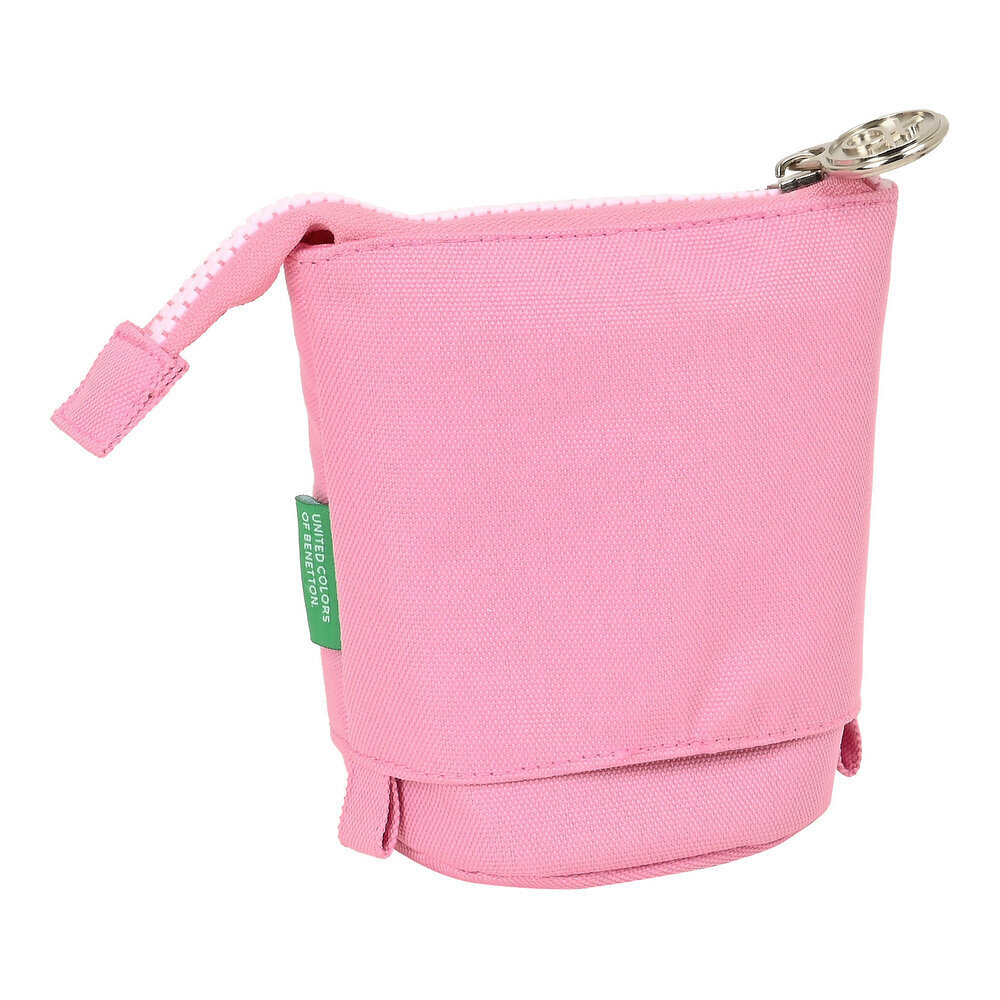 Zīmuļu Penālis Benetton Flamingo Pink Rozā (8 x 19 x 6 cm) cena un informācija | Penāļi | 220.lv