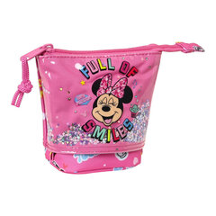 Zīmuļu Penālis Minnie Mouse Lucky Rozā (8 x 19 x 6 cm) cena un informācija | Penāļi | 220.lv