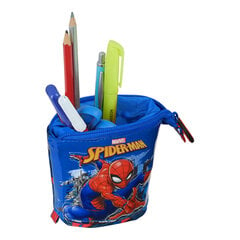 Zīmuļu Penālis Spiderman Great Power Sarkans Zils (8 x 19 x 6 cm) cena un informācija | Penāļi | 220.lv