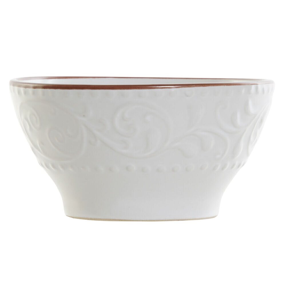 Bļoda DKD Home Decor Balts Keramika (14.7 x 14.7 x 7.7 cm) cena un informācija | Trauki, šķīvji, pusdienu servīzes | 220.lv