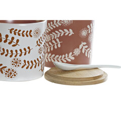 Cukurtrauks DKD Home Decor Bambuss Keramika (9.5 x 9.5 x 9.5 cm) (2 pcs) cena un informācija | Trauki, šķīvji, pusdienu servīzes | 220.lv