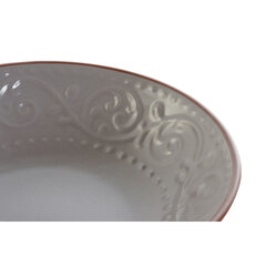 Dziļais šķīvis DKD Home Decor Pelēks Brūns Keramika (20.5 x 20.5 x 5 cm) cena un informācija | Trauki, šķīvji, pusdienu servīzes | 220.lv