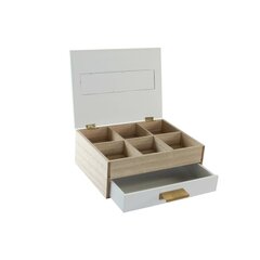 Коробочка для чая DKD Home Decor, деревянная, 24 x 20 x 9 см цена и информация | Посуда для хранения еды | 220.lv