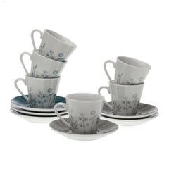 Komplekts ar kafijas tasēm Versa Nomma Porcelāns (6 Daudzums) (5,8 x 6 x 5,8 cm) cena un informācija | Glāzes, krūzes, karafes | 220.lv