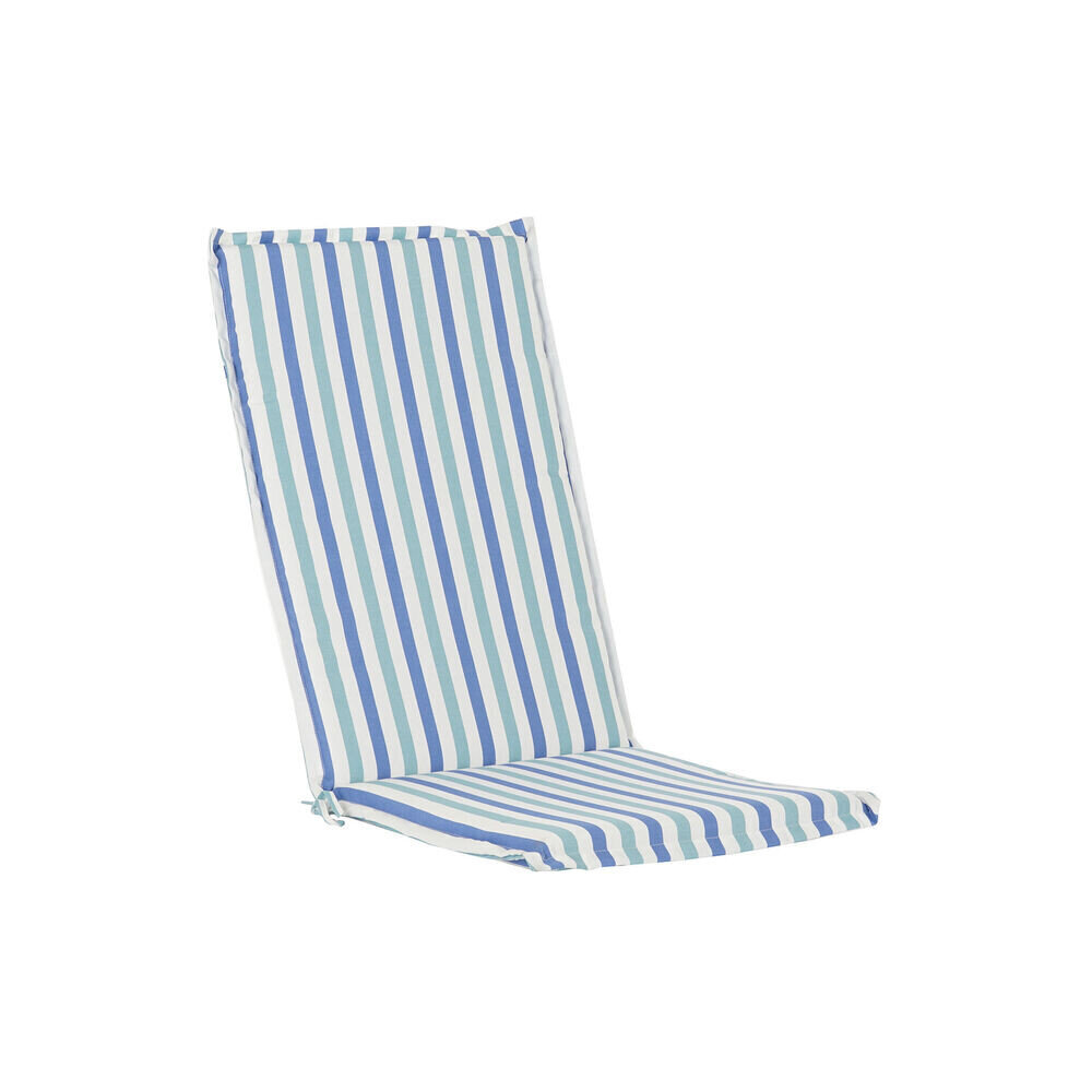 Krēsla spilvens DKD Home Decor Strīpas Balts Debesu zils (42 x 4 x 115 cm) cena un informācija | Dekoratīvie spilveni un spilvendrānas | 220.lv