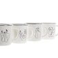 Krūze DKD Home Decor Dāma Porcelāns Melns Balts Moderns (370 ml) (4 gb.) cena un informācija | Glāzes, krūzes, karafes | 220.lv