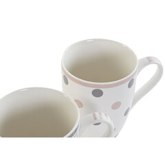 Кружка Mug DKD Home Decor Серый Розовый Белый Shabby Chic (340 ml) (4 штук) цена и информация | Стаканы, фужеры, кувшины | 220.lv