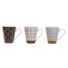 Кружка Mug DKD Home Decor, 460 мл, 3 шт. цена и информация | Стаканы, фужеры, кувшины | 220.lv