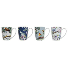 Кружка Mug DKD Home Decor Фарфор, 400 мл, 4 шт. цена и информация | Стаканы, фужеры, кувшины | 220.lv