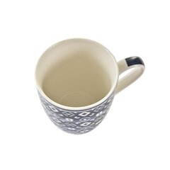 Krūze DKD Home Decor Porcelāns Melns Balts Arābija Flīze (340 ml) (4 gb.) цена и информация | Стаканы, фужеры, кувшины | 220.lv