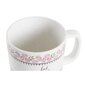 Krūze DKD Home Decor Porcelāns Pelēks Bēšs Rozā Balts Shabby Chic (330 ml) (3 gb.) цена и информация | Glāzes, krūzes, karafes | 220.lv