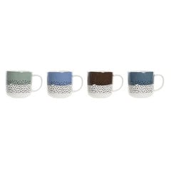 Кружка Mug DKD Home Decor Фарфор, 360 мл, 4 шт. цена и информация | Стаканы, фужеры, кувшины | 220.lv