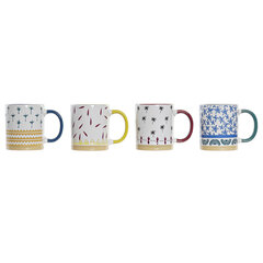 Кружка Mug DKD Home Decor, 330 мл, 4 шт. цена и информация | Стаканы, фужеры, кувшины | 220.lv