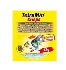Tetra zivju barība TetraMin Crisps, 12 g cena un informācija | Zivju barība | 220.lv