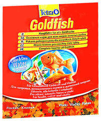 <p><span style="font-size:16px;"><strong>Tetra goldfish</strong></span><br /><br /><br /><span style="font-size:14px;">Хлопьевидный корм для всех видов золотых рыбок и других холодноводных рыб.</span><br /></p><ul> <li><span style="font-size:14px;">Сбалансированная и разнообразная смесь хлопьев.</span></li> <li><span style="font-size:14px;">Содержит все необходимые питательные вещества, анаболические вещества и микроэлементы.</span></li> <li><span style="font-size:14px;">Поддерживает здоровье и жизненную силу, увеличивает интенсивность естественного цвета.</span></li> <li><span style="font-size:14px;">Содержит BioActive, который поддерживает здоровье и жизнеспособность рыб.</span></li> <li><span style="font-size:14px;">Формула Clean &amp; Clear Water улучшает усвоение корма и уменьшает фекальное загрязнение.</span></li> <li><span style="font-size:14px;">Легкое кормление благодаря удобному колпачку-дозатору.</span></li></ul><p><br /><br /><span style="font-size:14px;"><strong>Состав:</strong><br /><br />рыба и ее производные, злаки, дрожжи, экстракты растительных белков, моллюски и ракообразные, масла и жиры, водоросли, различные сахара<br /><br /><br /><br /><strong>Анализ:</strong><br /><br />Сырой протеин 42 %, сырой жир 11 %, сырая клетчатка 2 %, влага 6,5 %<br /><br /><br /><br /><strong>Добавки на кг:</strong><br /><br />Витамин D3 1820 МЕ, марганец 17 мг, цинк 10 мг, железо 7 мг, красители, консерванты, антиоксиданты.</span><br /><br /><br /><br /><span style="font-size:14px;"><strong>Дозировка:</strong><br /><br />Скармливать несколько раз в день в небольших количествах.</span></p> цена и информация | Корм для рыб | 220.lv