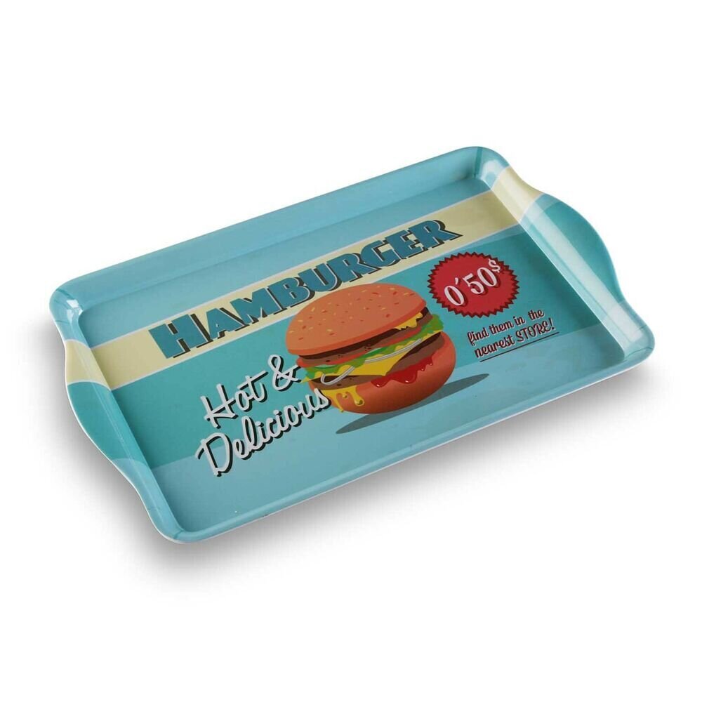 Paplāte Versa Hamburger Plastmasa (30,5 x 3,5 x 48,5 cm) цена и информация | Trauki, šķīvji, pusdienu servīzes | 220.lv