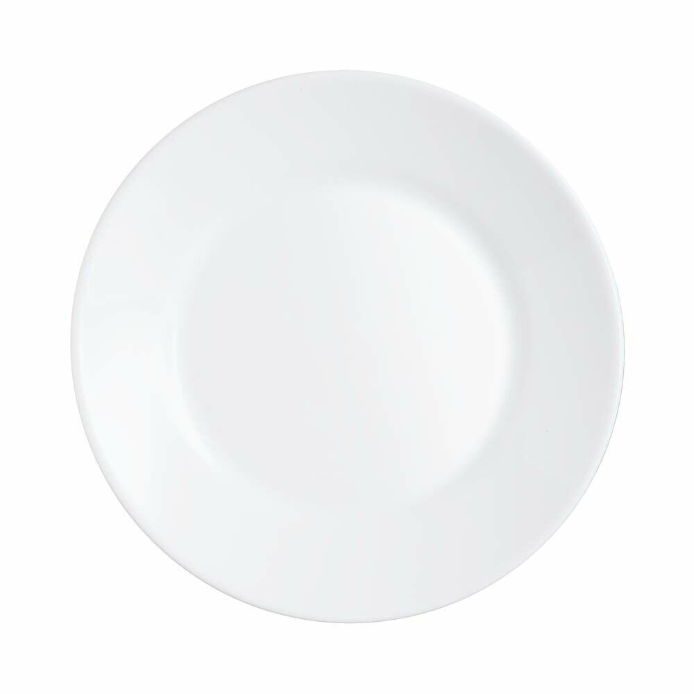 Plāksņu komplekts Arcoroc Restaurant Balts Stikls (Ø 23,5 cm) (6 uds) цена и информация | Trauki, šķīvji, pusdienu servīzes | 220.lv