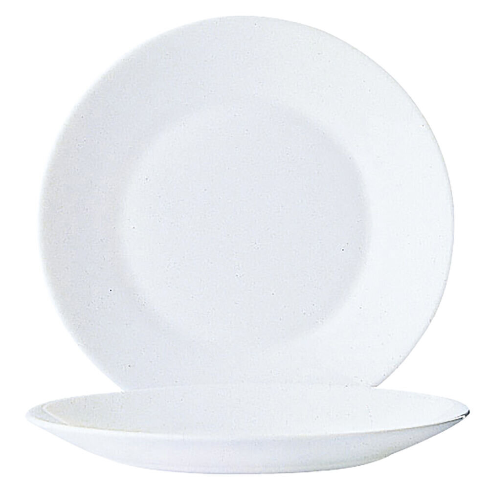 Plāksņu komplekts Arcoroc Restaurant Balts Stikls (Ø 23,5 cm) (6 uds) цена и информация | Trauki, šķīvji, pusdienu servīzes | 220.lv