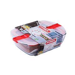 Pusdienu kastīšu komplekts Pyrex Cook & Heat Stikls Caurspīdīgs (2 pcs) cena un informācija | Trauki pārtikas uzglabāšanai | 220.lv