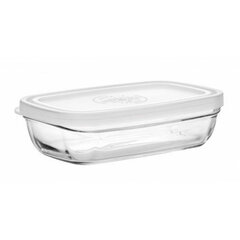 Pusdienu kastīte Freshbox Caurspīdīgs Ar vāku Taisnstūra (15 cm) цена и информация | Посуда для хранения еды | 220.lv