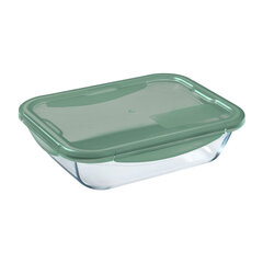 Pusdienu kastīte Pyrex Cook & Go Stikls Zaļš (1,7 L) cena un informācija | Trauki pārtikas uzglabāšanai | 220.lv