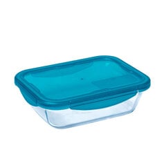 Pusdienu kastīte Pyrex Cook & Go Stikls Zils (0,8 L) цена и информация | Посуда для хранения еды | 220.lv