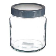 Skārdene Pelēks Caurspīdīgs Stikls (11,5 x 13,2 x 11,5 cm) (1000 ml) cena un informācija | Trauki pārtikas uzglabāšanai | 220.lv